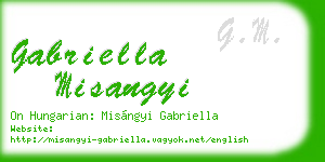 gabriella misangyi business card