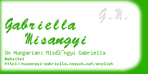 gabriella misangyi business card